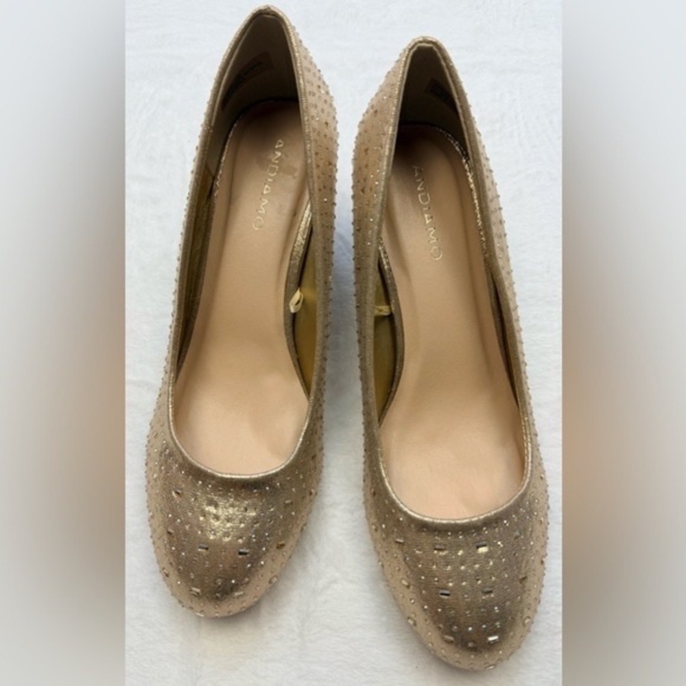Bandolino Gold Studded Heels